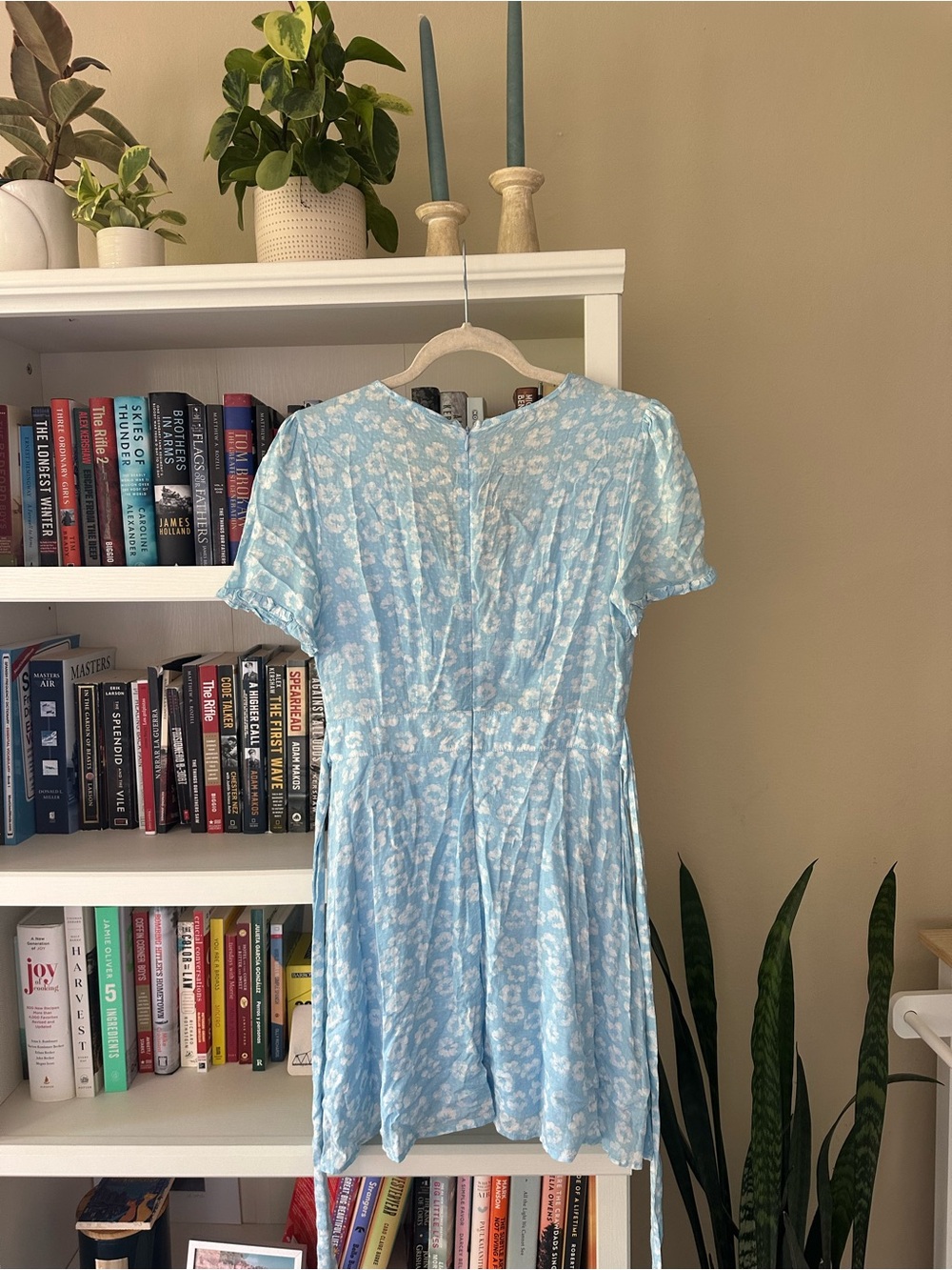 Lulus Garden Explorer Light Blue Floral Print Mini Dress - Picture 5 of 6